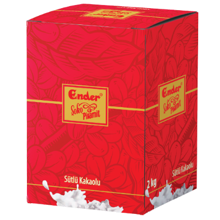 Ender Çikolata 2kg Kırmızı sütlü Şoko Piramit