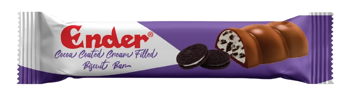 Ender Bisküvili Bar Violet 35 g — Barre fourrée à la crème aromatisée