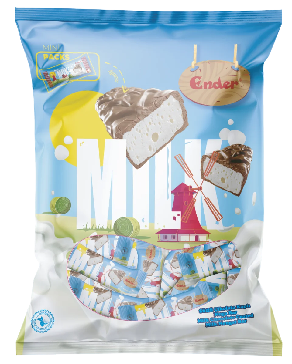 Ender Milk 200 g · Doypack — Barre de nougat, enrobage chocolat au lait