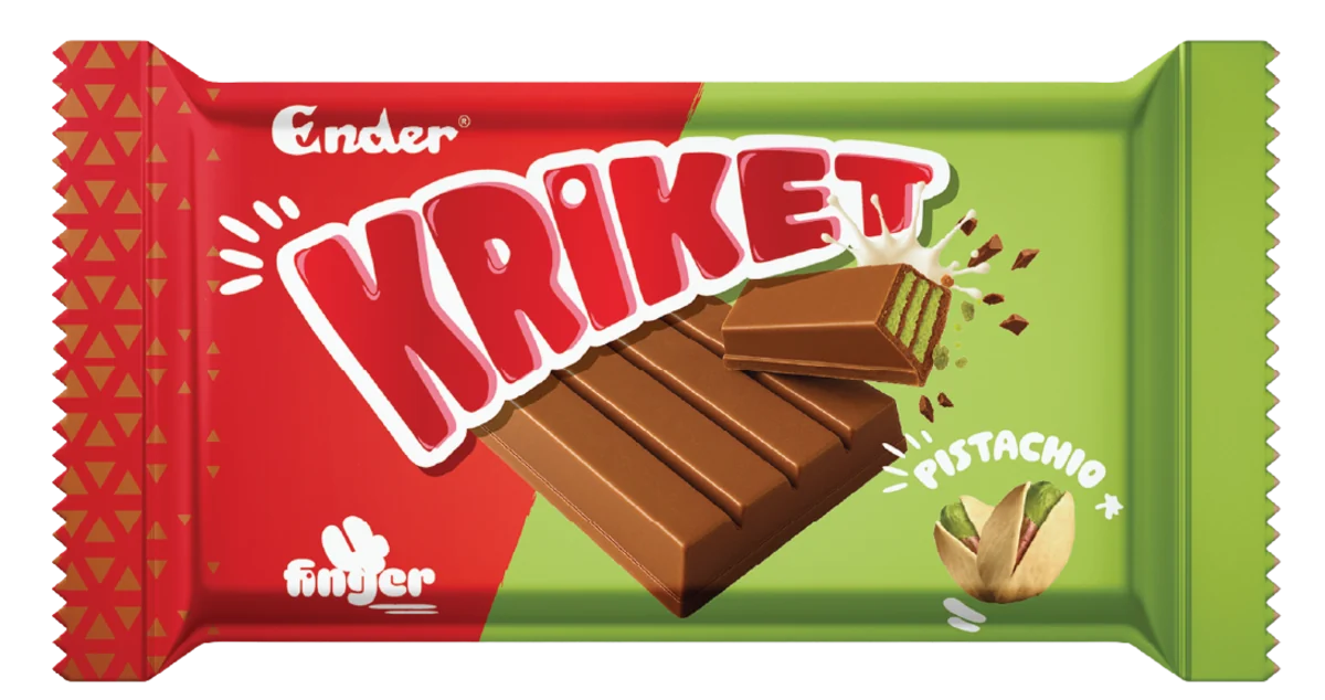 Ender Kriket Pistachio 35 g — Compound-coated wafer