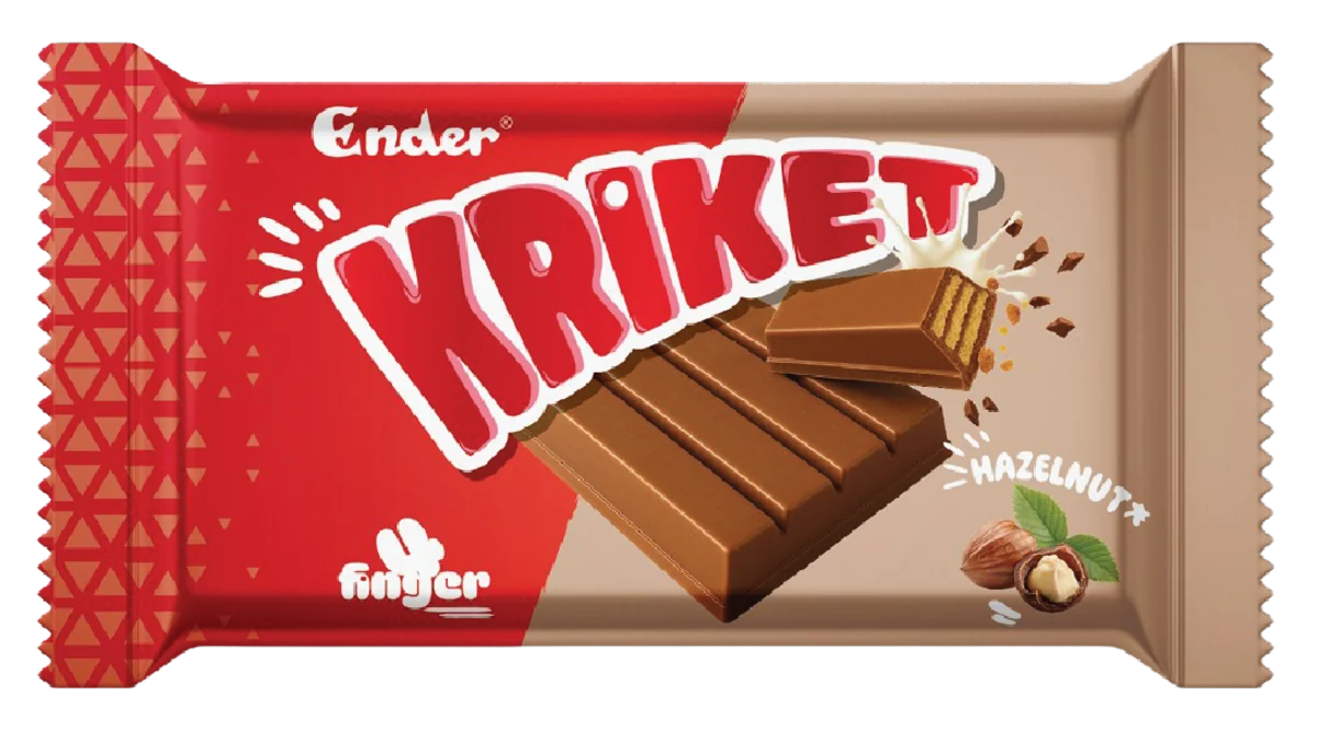 Ender Kriket Hazelnut 35 g — Compound-coated wafer