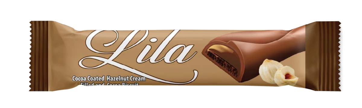 Ender Lila بندق 32 غ — لوح بحشوة كريمية بنكهات متنوعة
