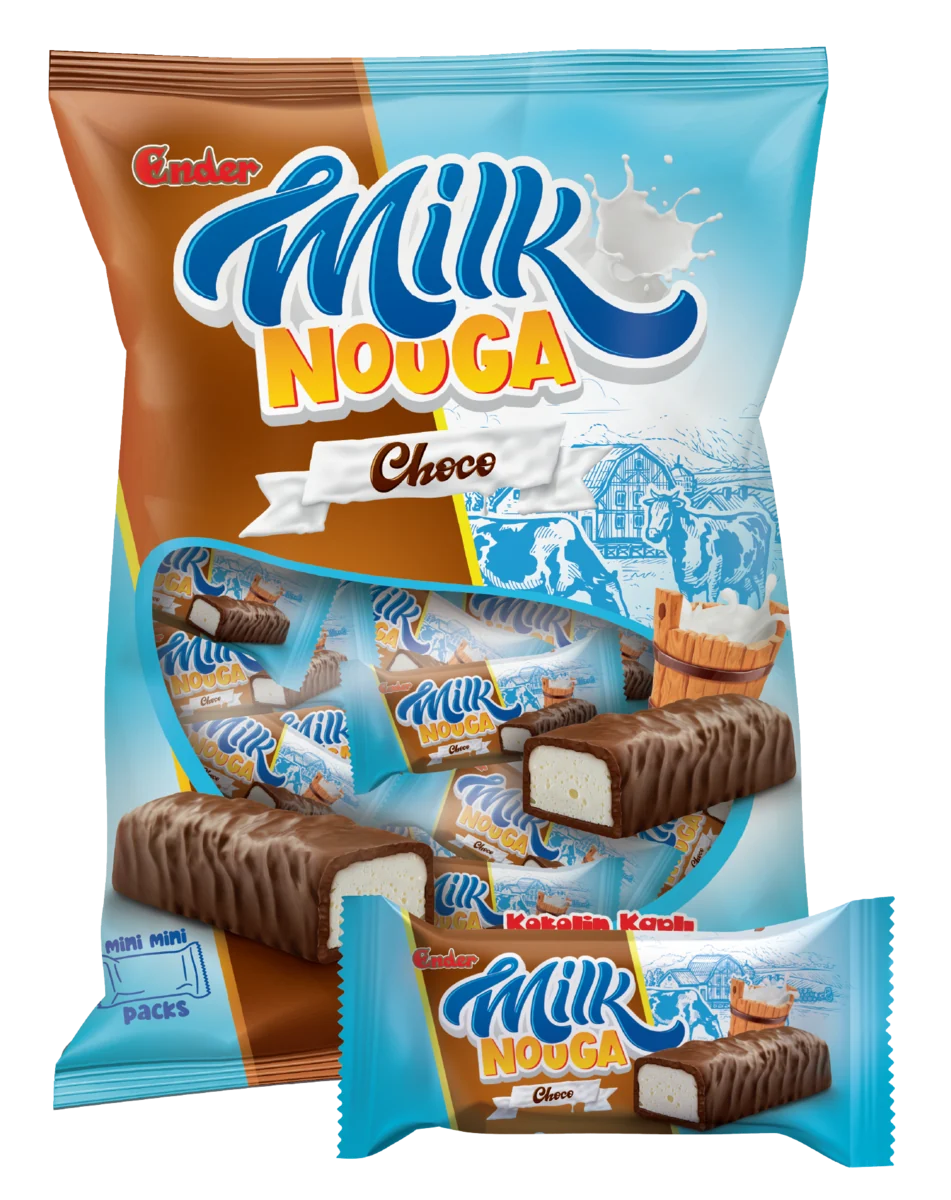 Ender Milk Nouga 200 g · Doypack — Compound-coated nougat bar