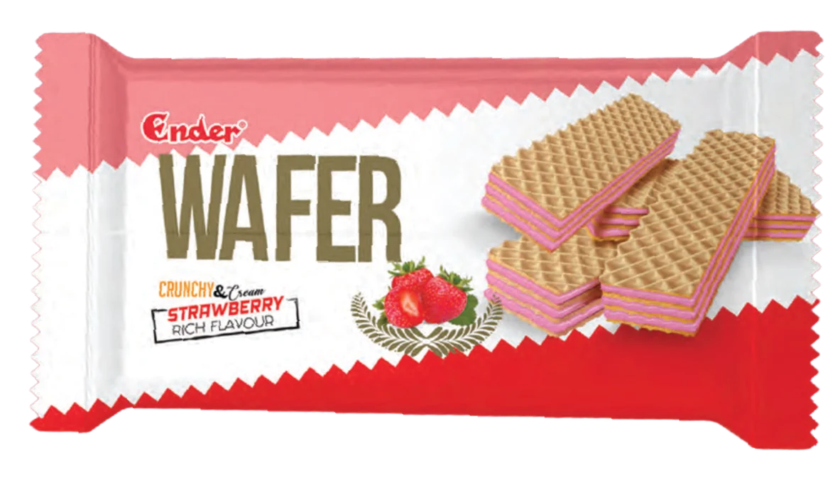 Ender Wafer Fresa 55 g — Oblea rellena de crema