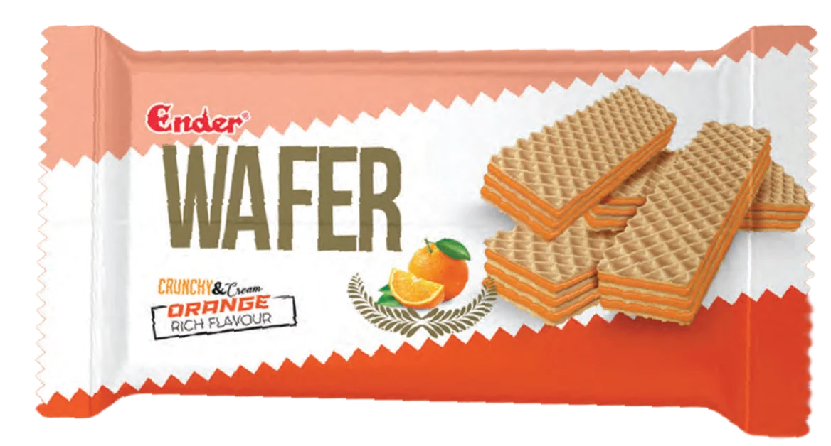 Ender Wafer Naranja 55 g — Oblea rellena de crema